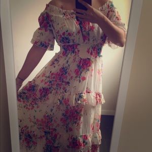 Gorgeous, floor length, summer gown.